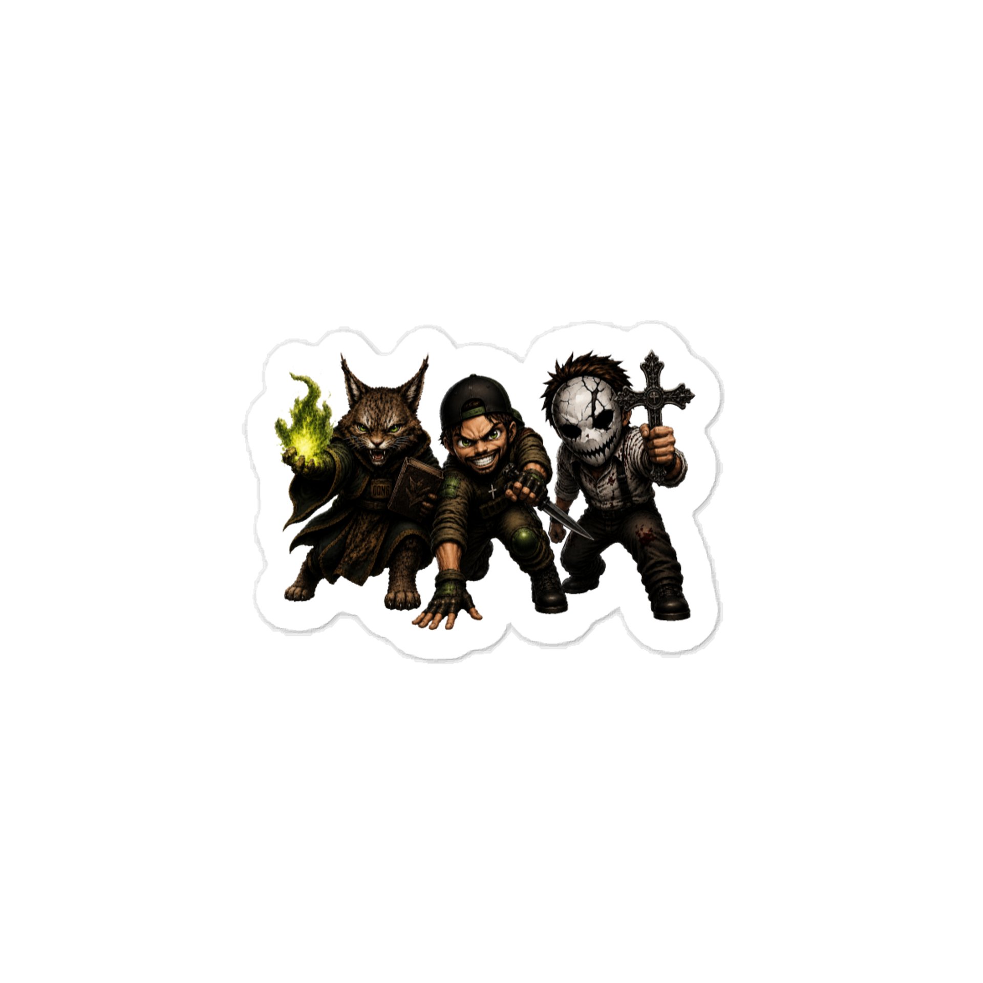 Dark Fantasy Trio Kiss-Cut Vinyl Decal product image (1)