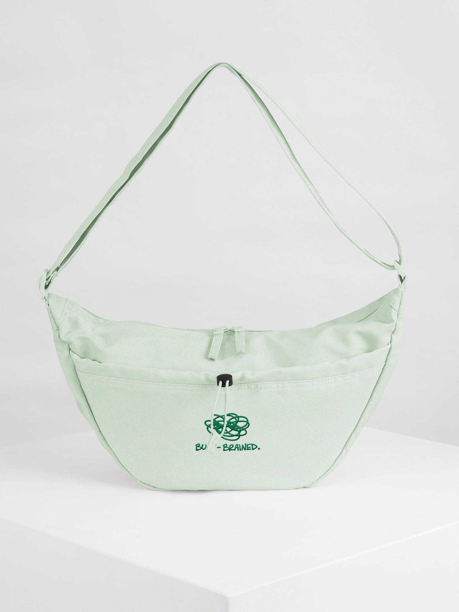 BUSY-BRAINED green sling bag product image (1)