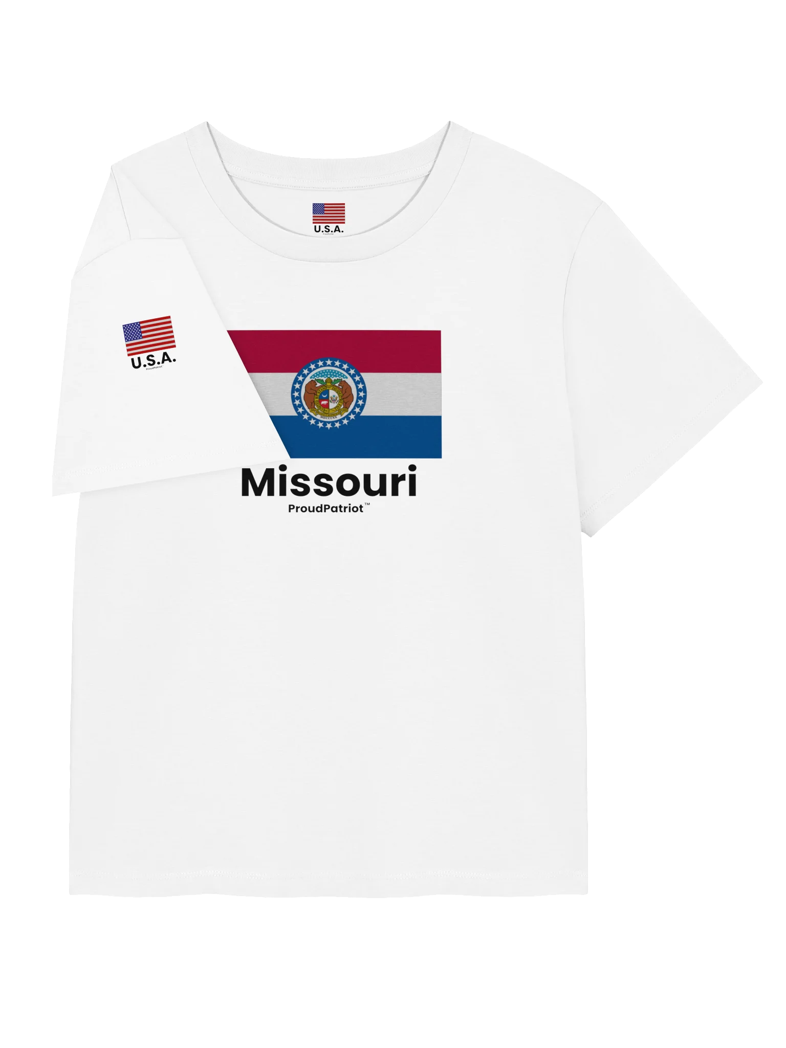 Missouri Women's Ribbed Neck T-Shirt product image (7)