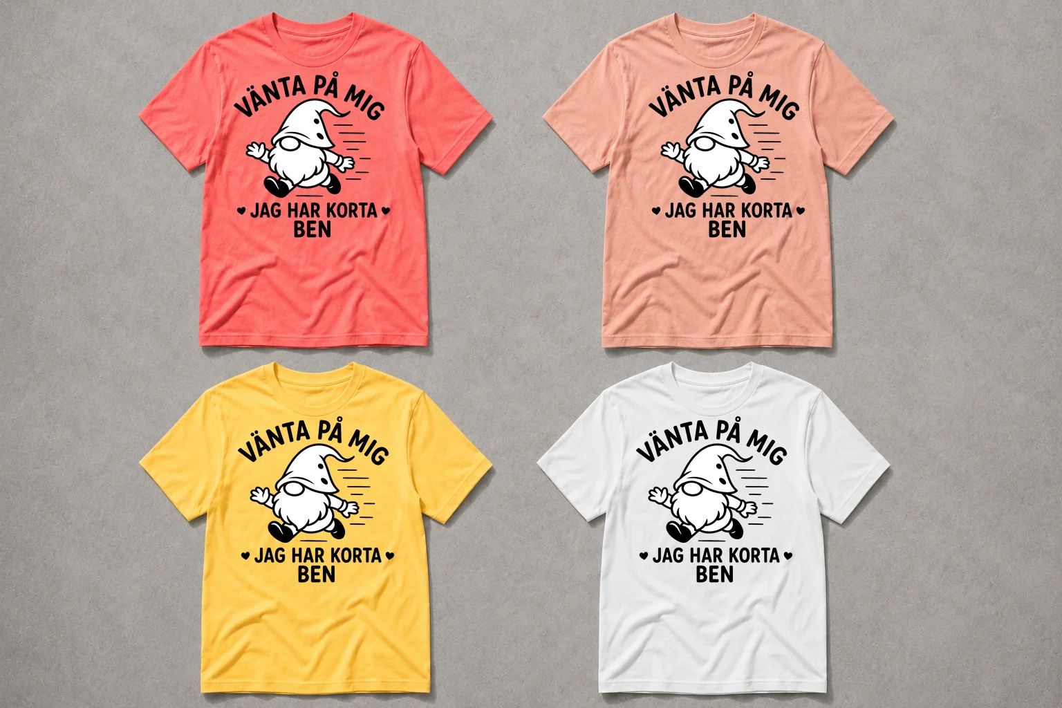 Söt Tomte T-shirt – Svensk Juldesign 🎄 product image (2)