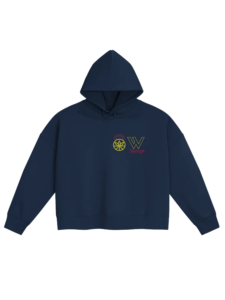Women’s Strength Organic Cropped Hoodie — Strong is Sisterhood product image (1)