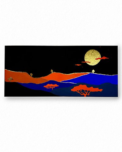 Home 🏜️ 

Because it  became my home

Gouache, golden leaves, canvas
Size 70x30

2023, Israel
