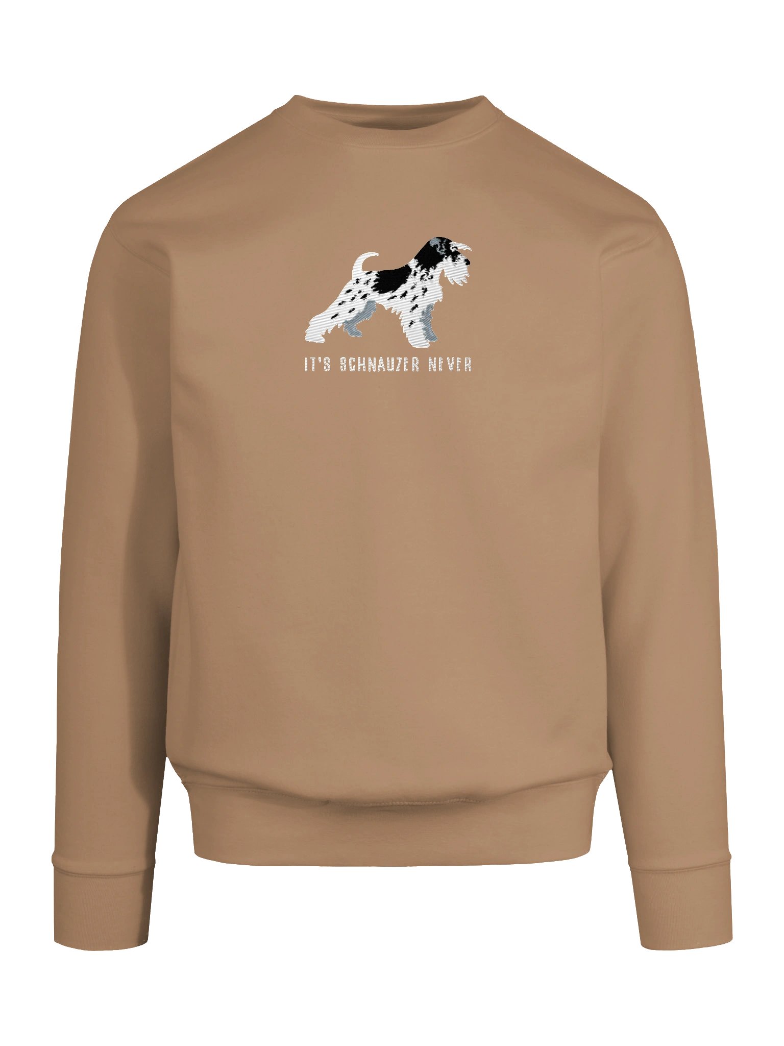 It's Schnauzer Never Sweatshirt (Embroidered) of a Miniature Schnauzer(Parti Black & White) product image (65)