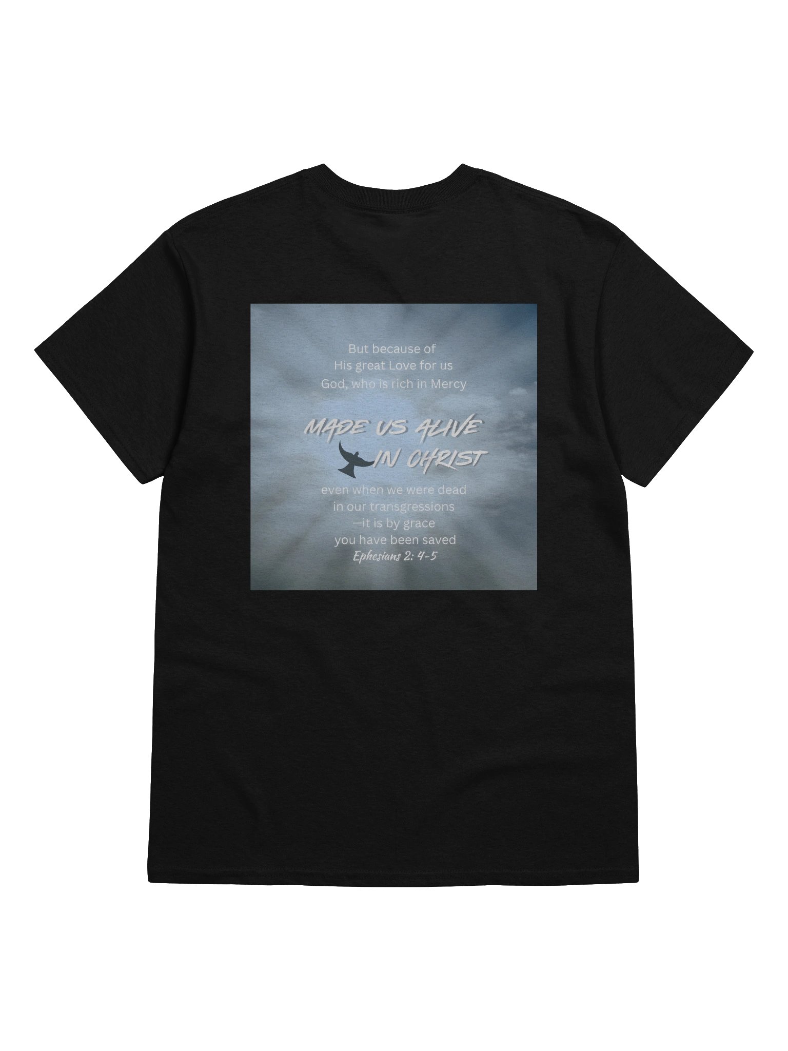 MUA Heavyweight Cotton Tee with bible verse on back. product image (6)