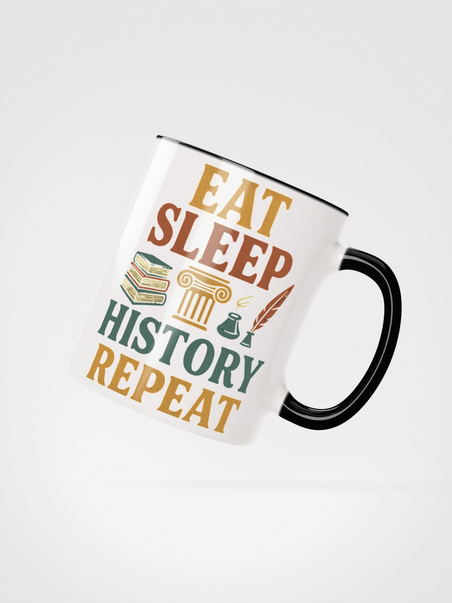 Eat Sleep History Repeat Mug – Teacher Coffee Cup for History Buffs product image (15)