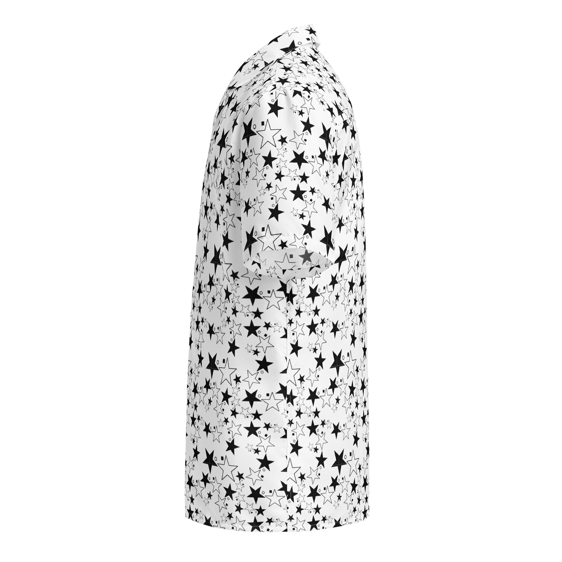 Star Square Circle Star - White - Button Down Top product image (3)