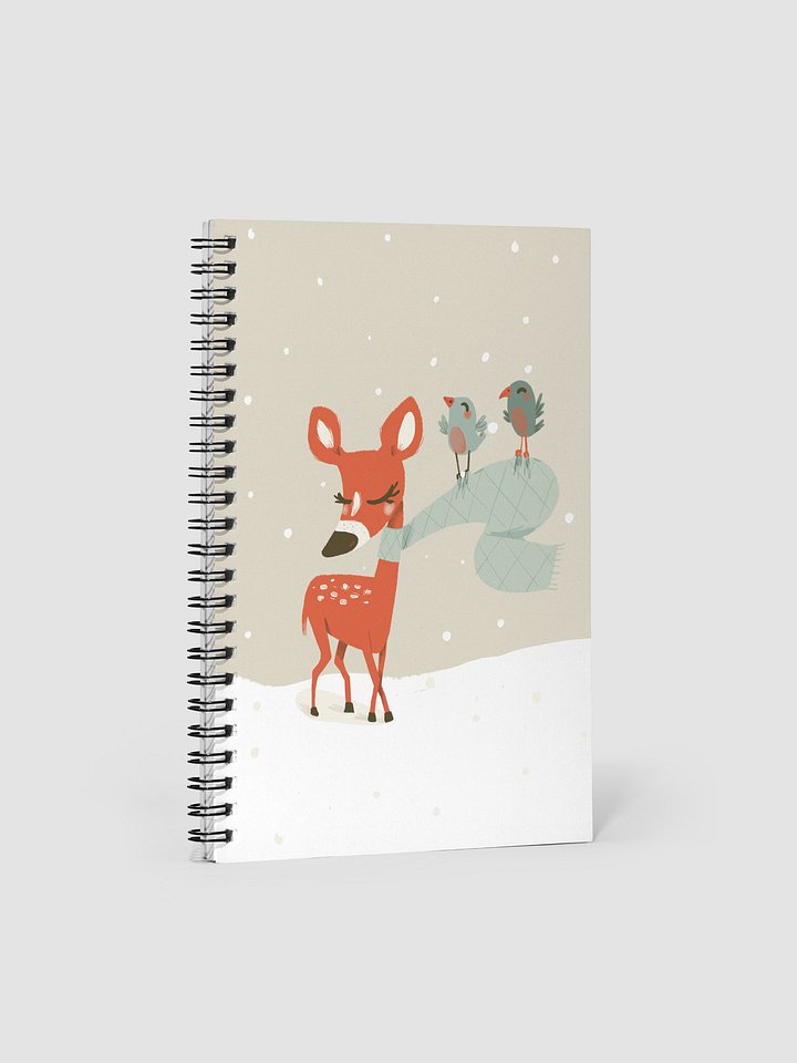 Winter Deer and friends notebook product image (1)