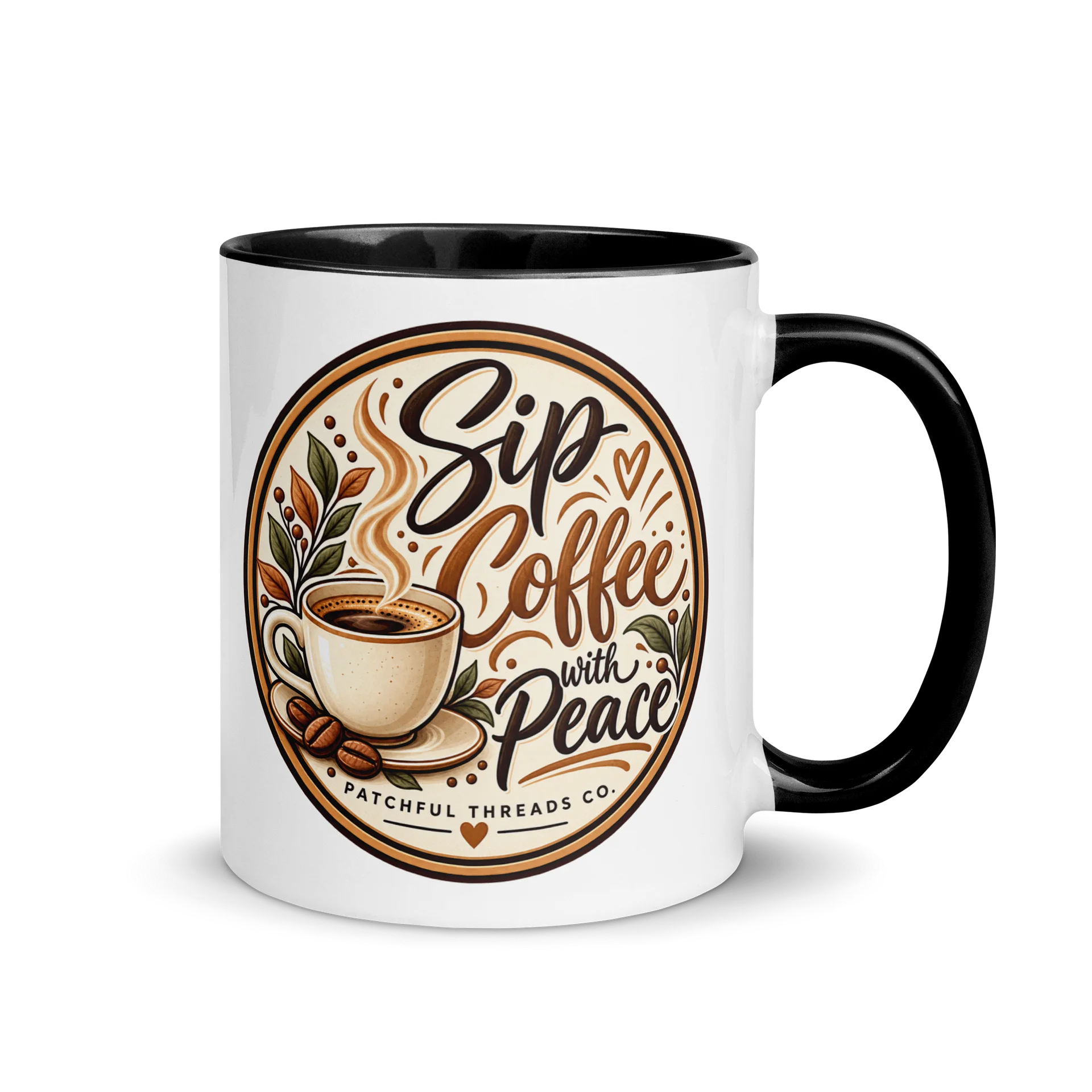 Sip Coffee with Peace | Vintage-Inspired 11 oz Coffee Mug product image (1)