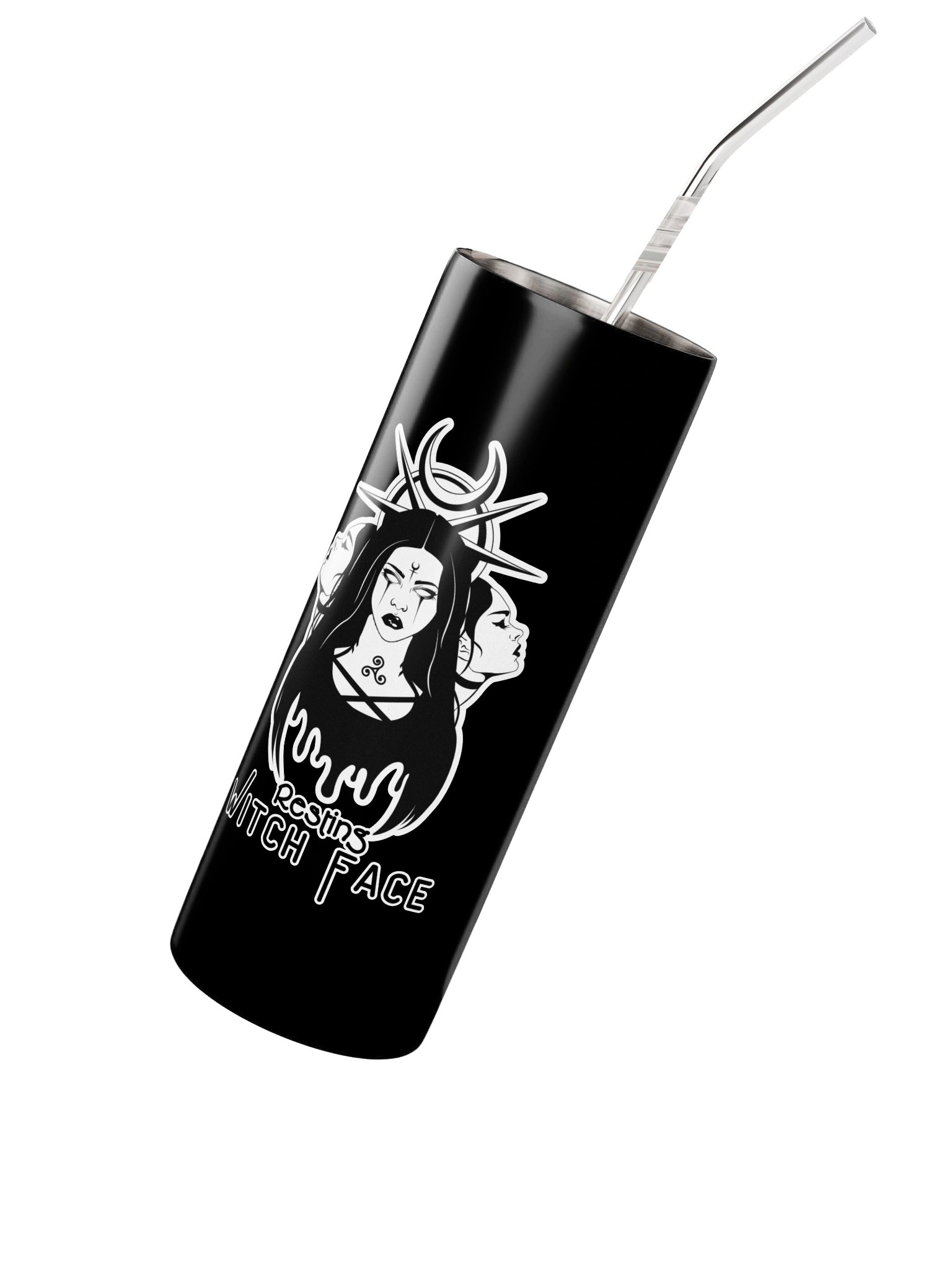 Resting Witch Face Steel Tumbler product image (2)
