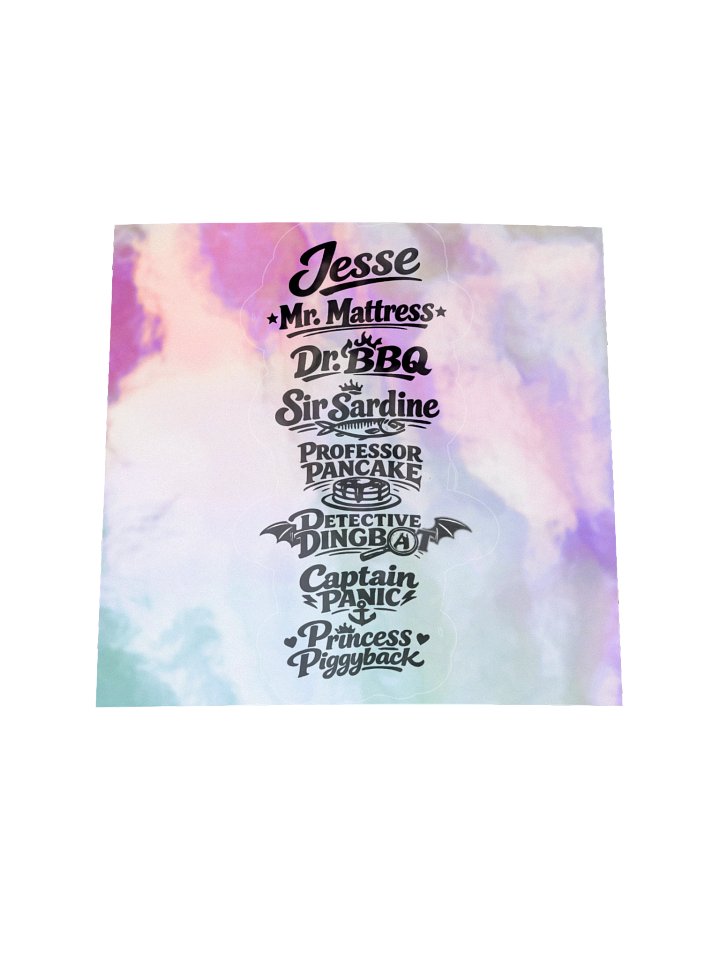 Nicknames of Jesse Sticker *Foil* product image (3)