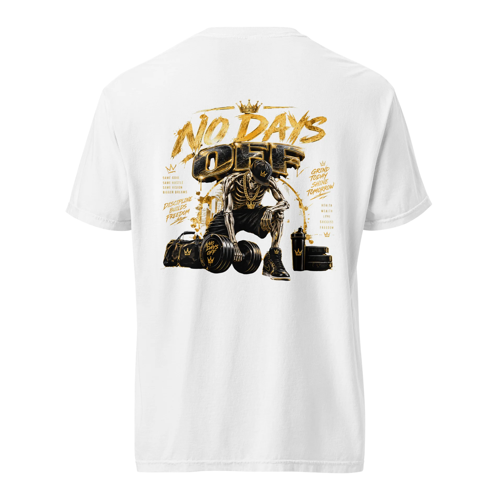 No Days Off Skeleton Gym Tee product image (4)