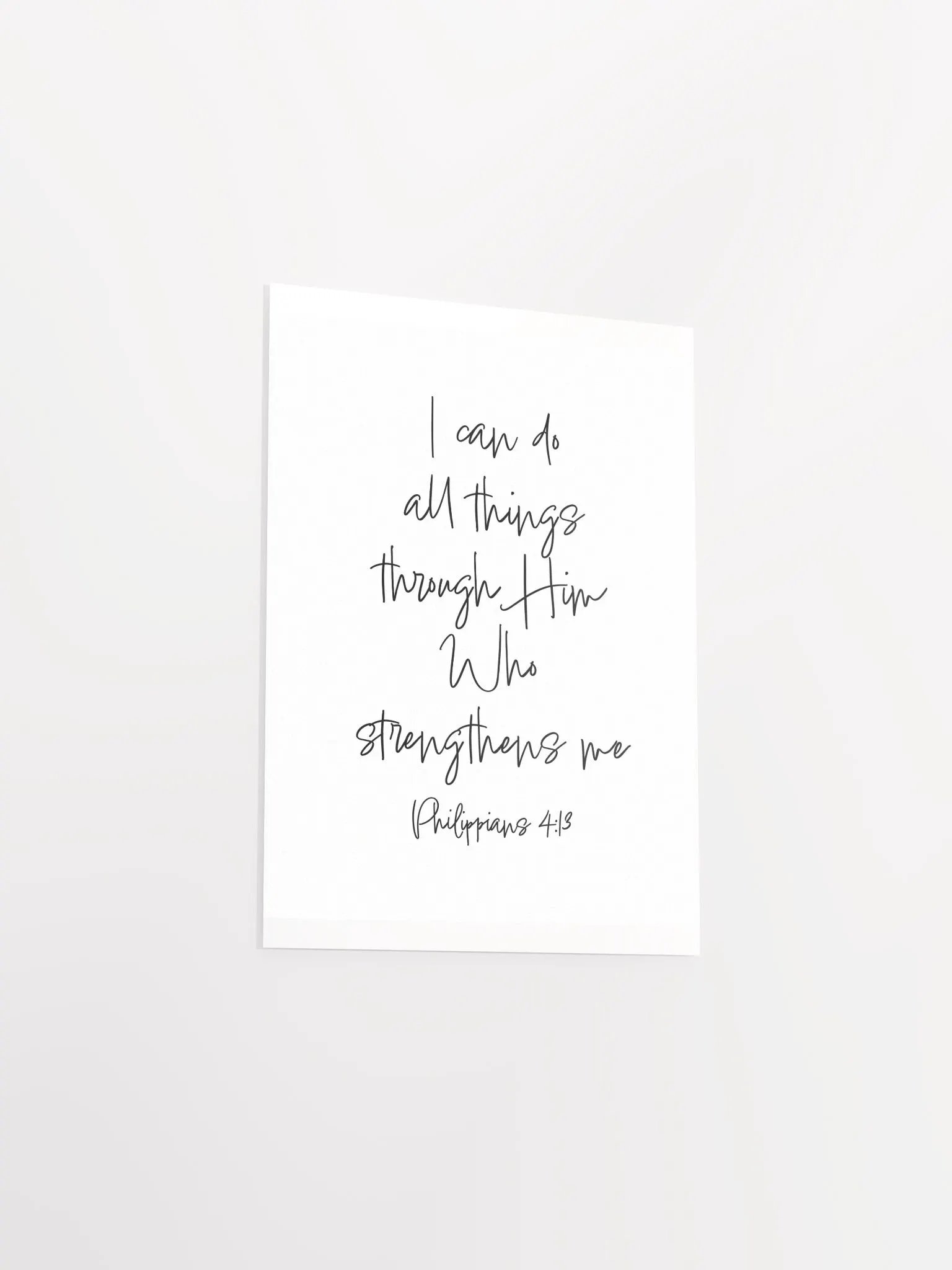 I Can Do All Things Through Him - Print product image (3)