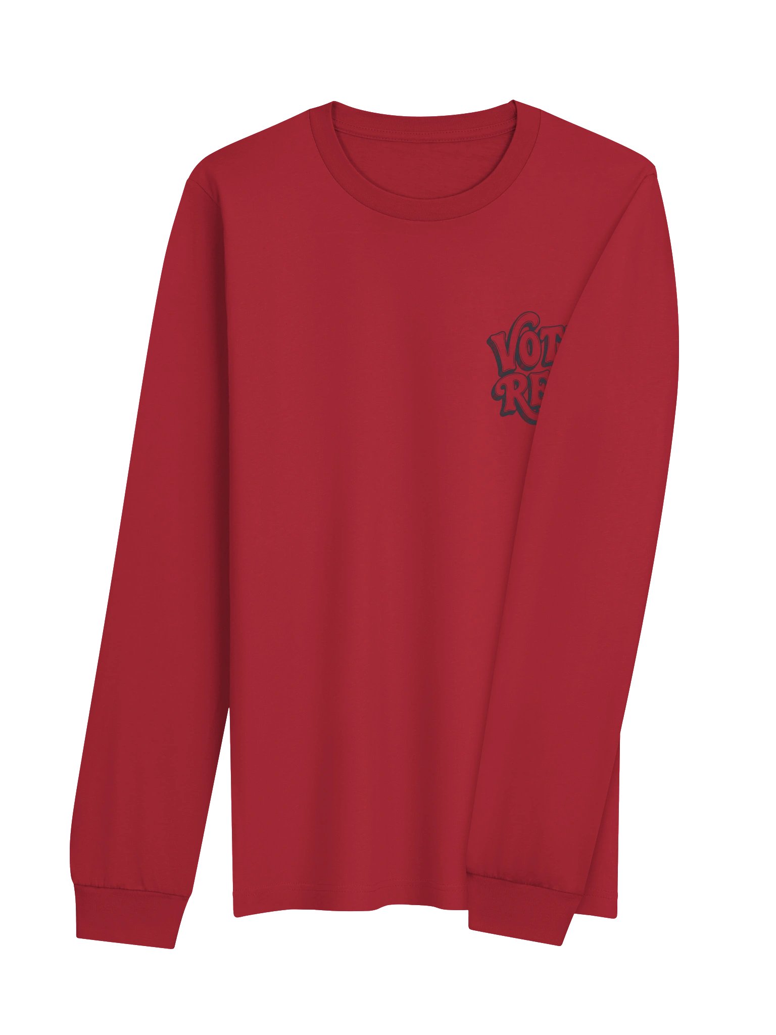 Brazen Candor – Get Your Butt in the Booth! Long Sleeve Tee - Vote Red product image (4)