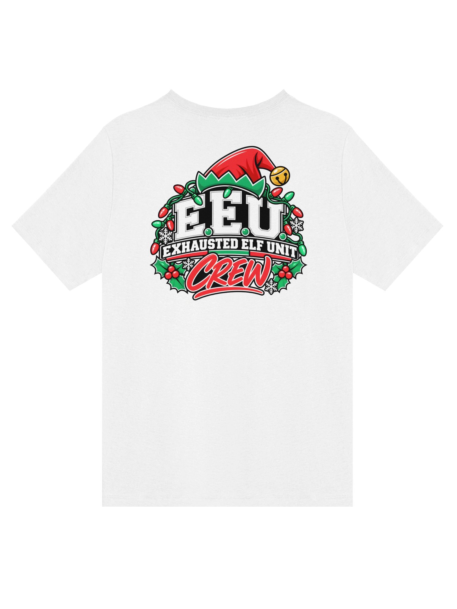 Exhausted Elf Unit Crew Women's V-Neck | White product image (2)