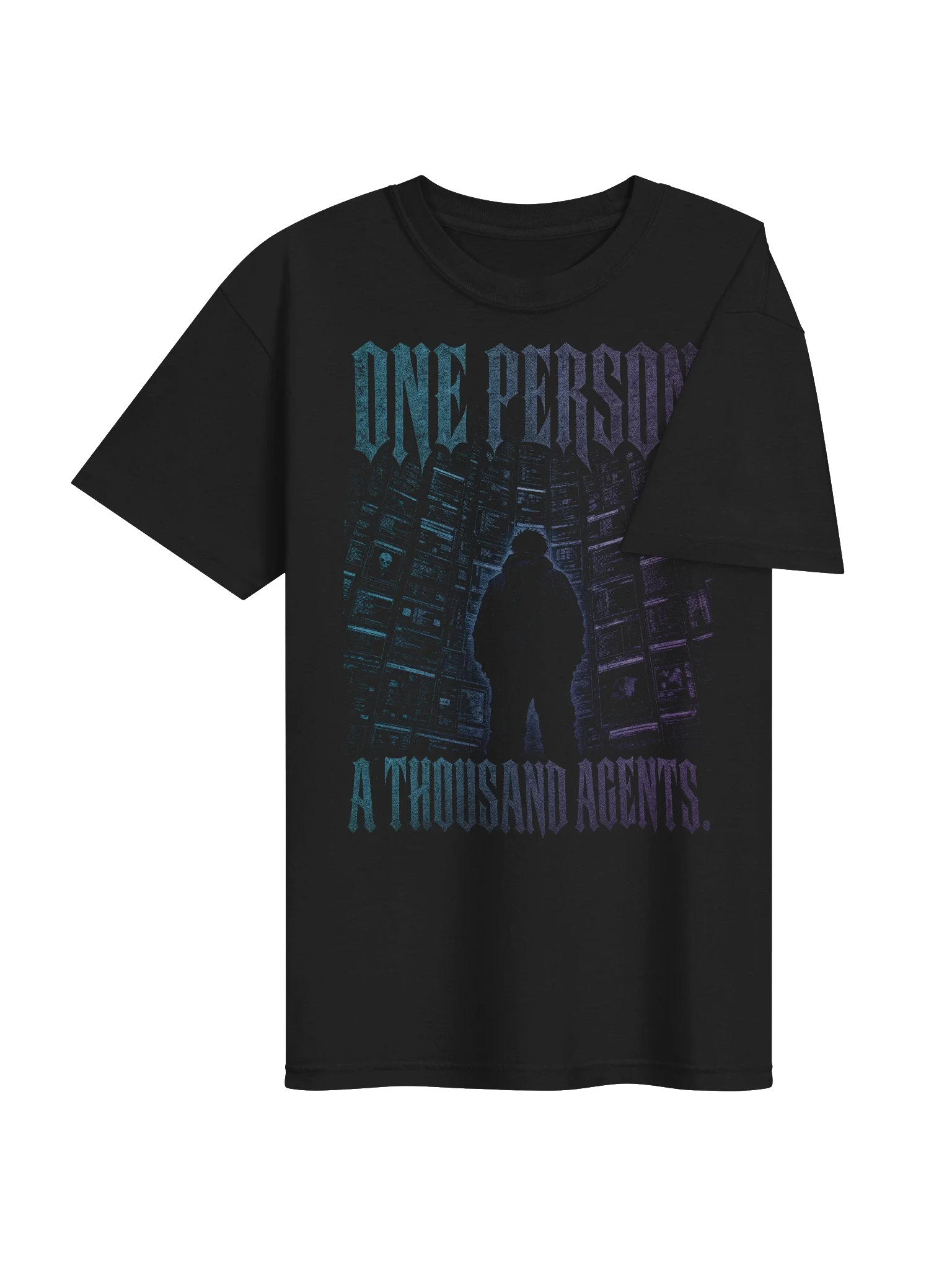 One Person. A Thousand Agents. Tee — view 4