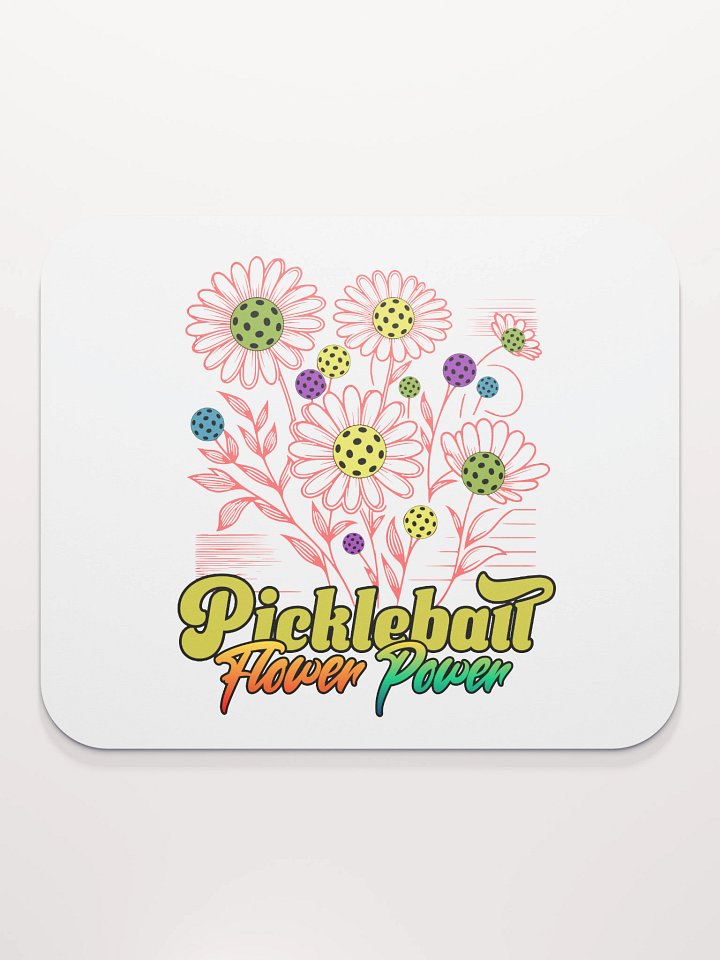 Pickleball Flower Power Mouse Pad product image (2)