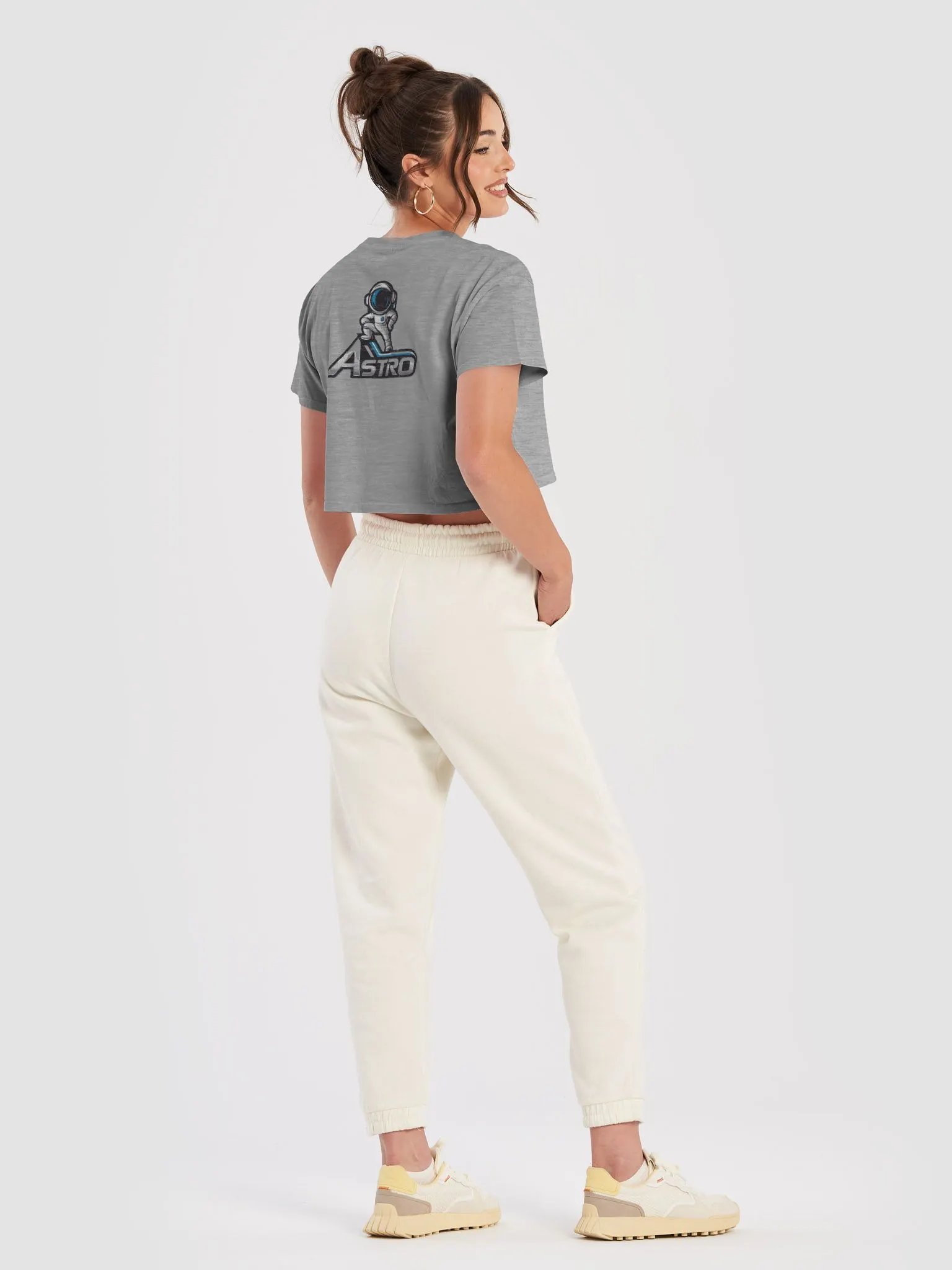 Astro Women's Premium Crop Top with Astronaut Design product image (8)