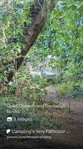 Quiet Corners and Secluded Nooks.
A new selection of hand-picked photos is up on my patreon page: Campling’s Very Particular ...