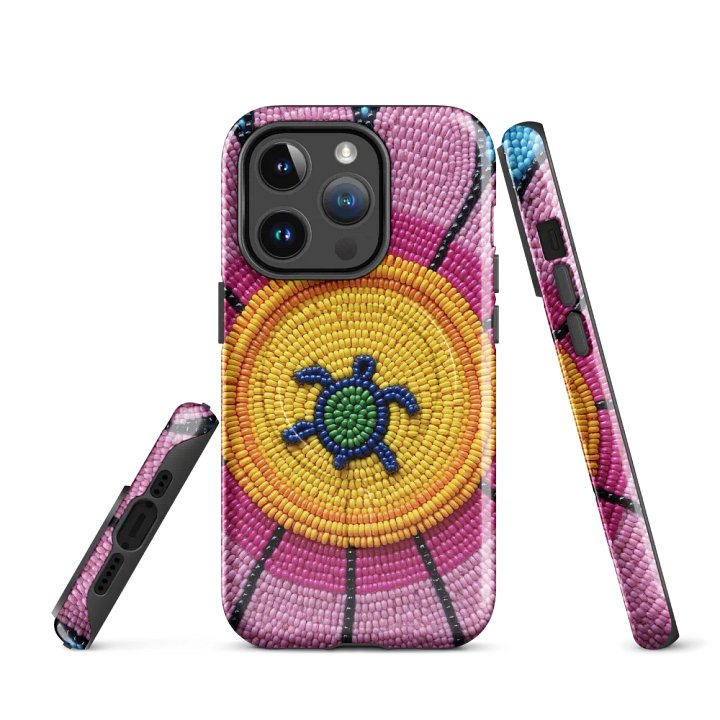 Turtle Blossom Faux-Beaded iPhone® Tough Case product image (3)
