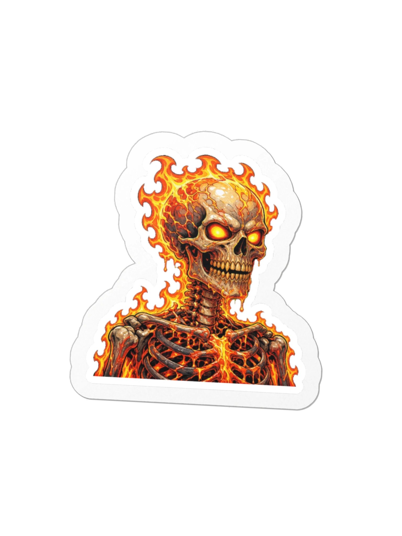 Fire Skull Sticker product image (1)