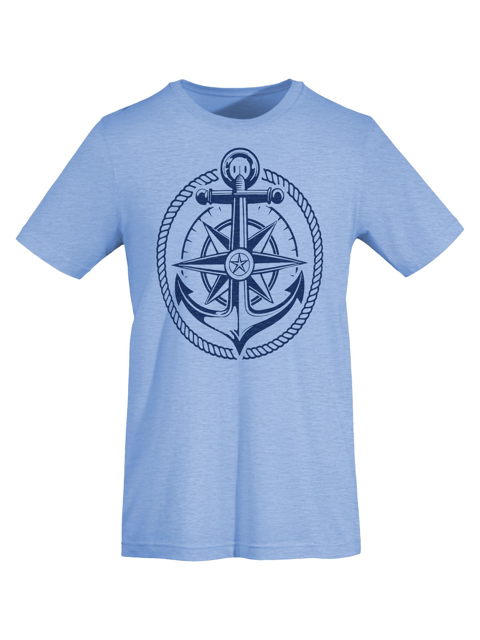 Vintage Nautical Anchor Compass Graphic T-Shirt product image (58)
