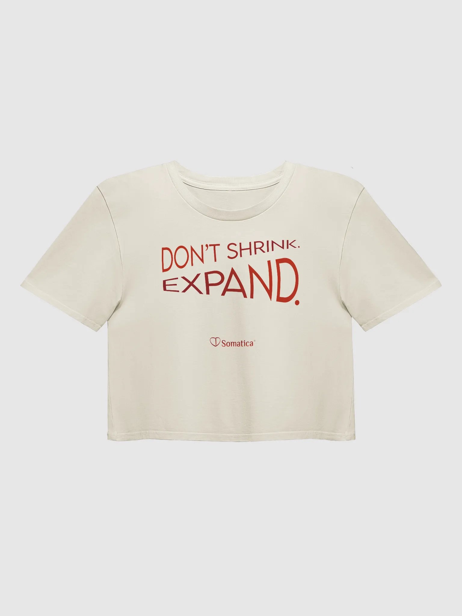 Don’t Shrink. Expand. on Women's Premium Crop Top product image (1)