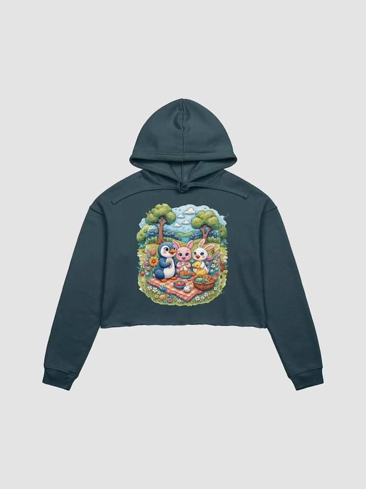 Baby Animal Picnic: Bella+Canvas Fleece Crop Hoodie product image (8)
