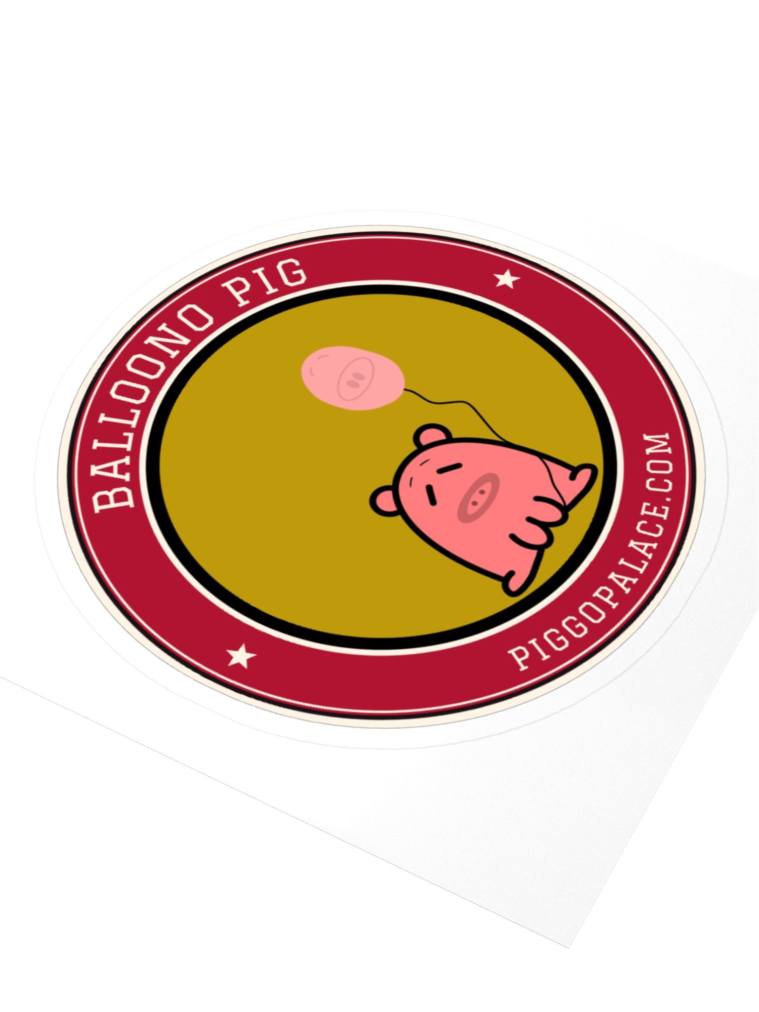 Balloono Pig Varsity Sticker product image (8)