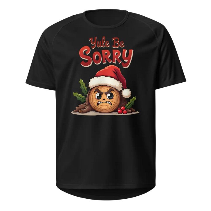 Yule Be Sorry Santa Log Unisex Sports Jersey product image (1)