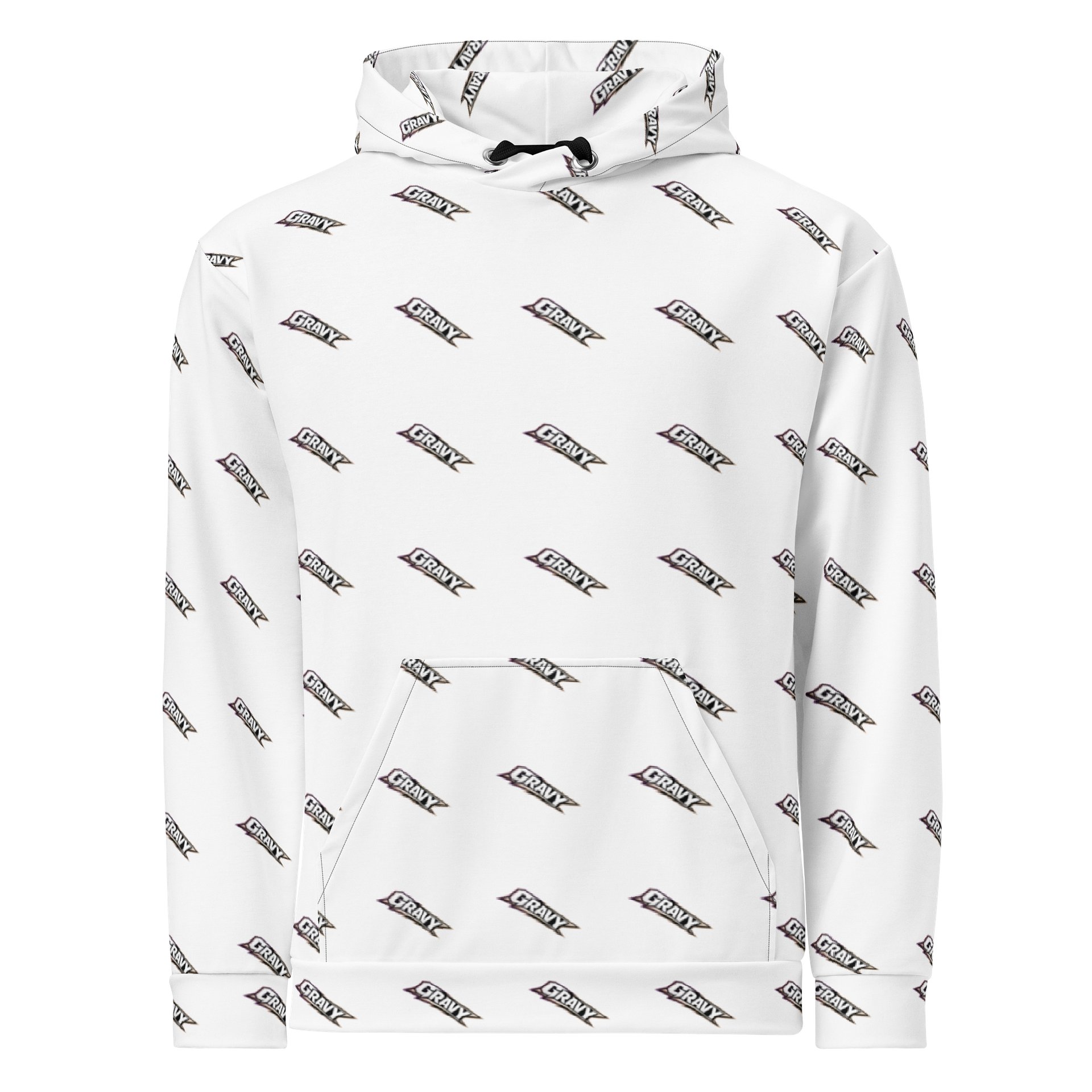 Gravy Icon Grid Unisex Hoodie - WHITE product image (1)