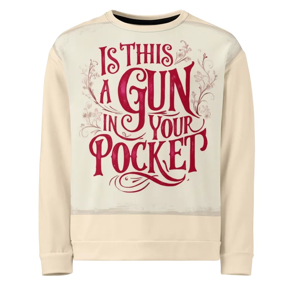 Ornate Text All-Over Print Sweatshirt product image (1)
