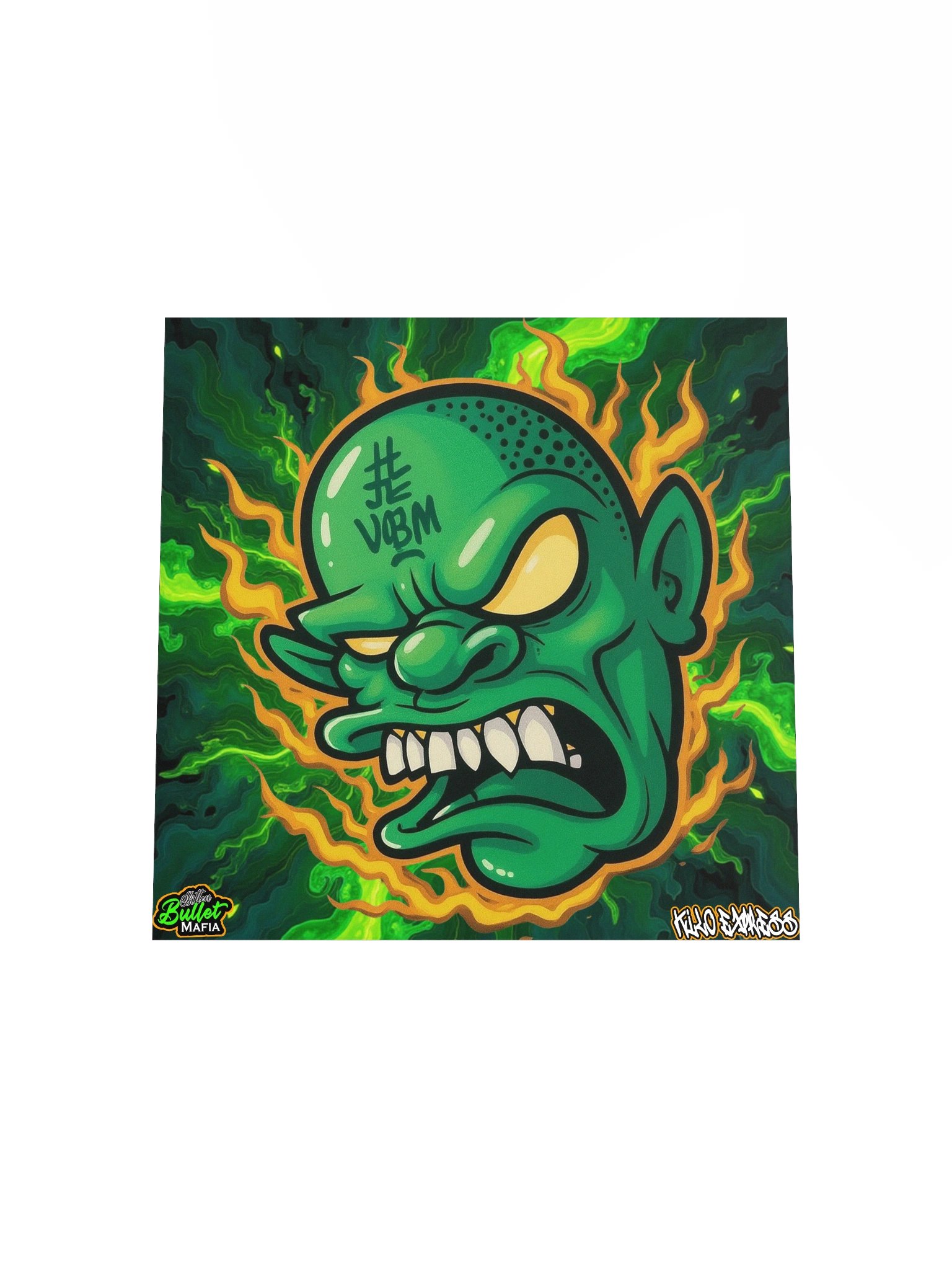 Green Slime Head Poster product image (20)
