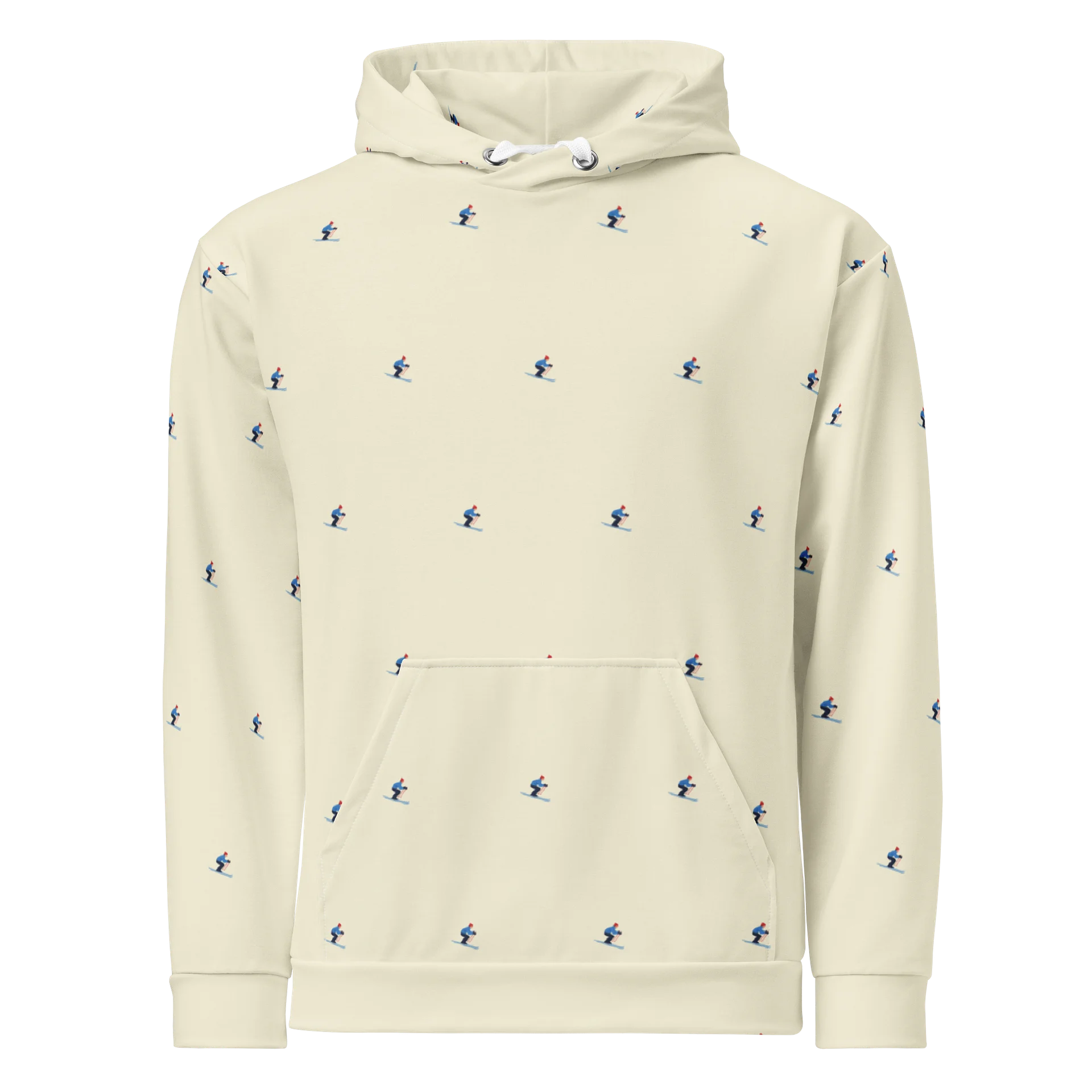 Alpine Skier Hoodie | Warm Ivory product image (1)