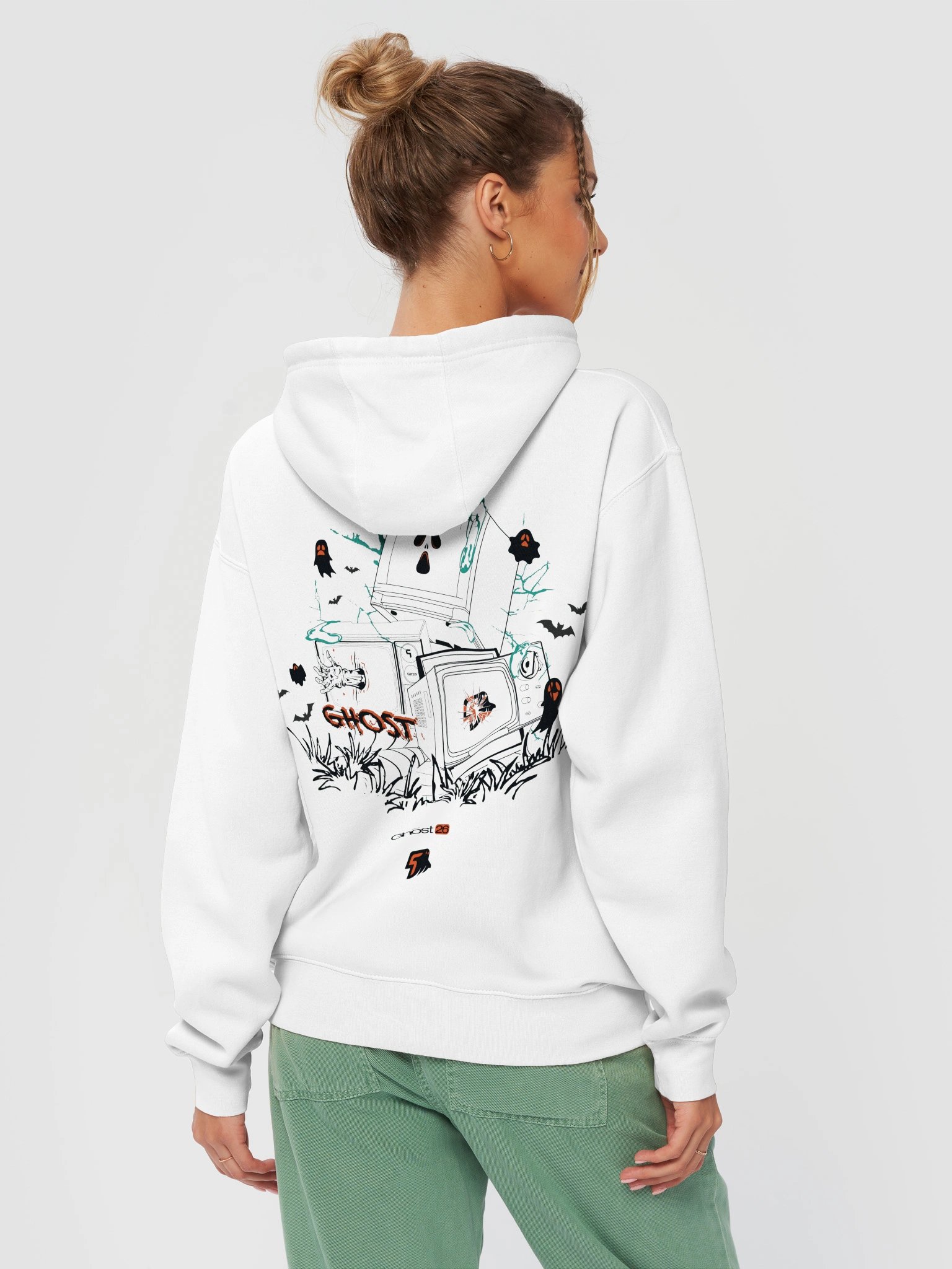 Dead Signal White Hoodie product image (6)
