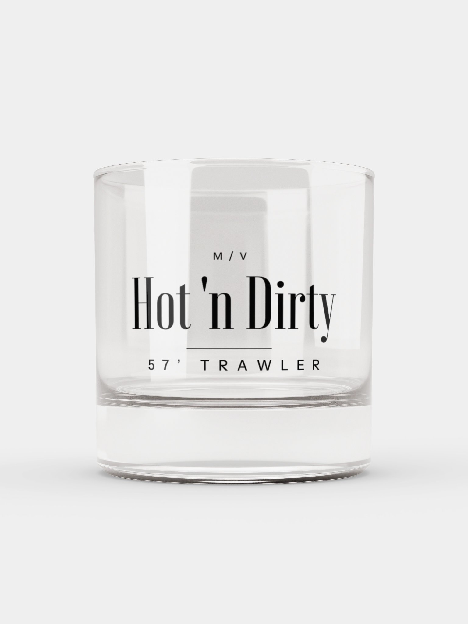 M/V Hot 'n Dirty Rocks Glass product image (1)
