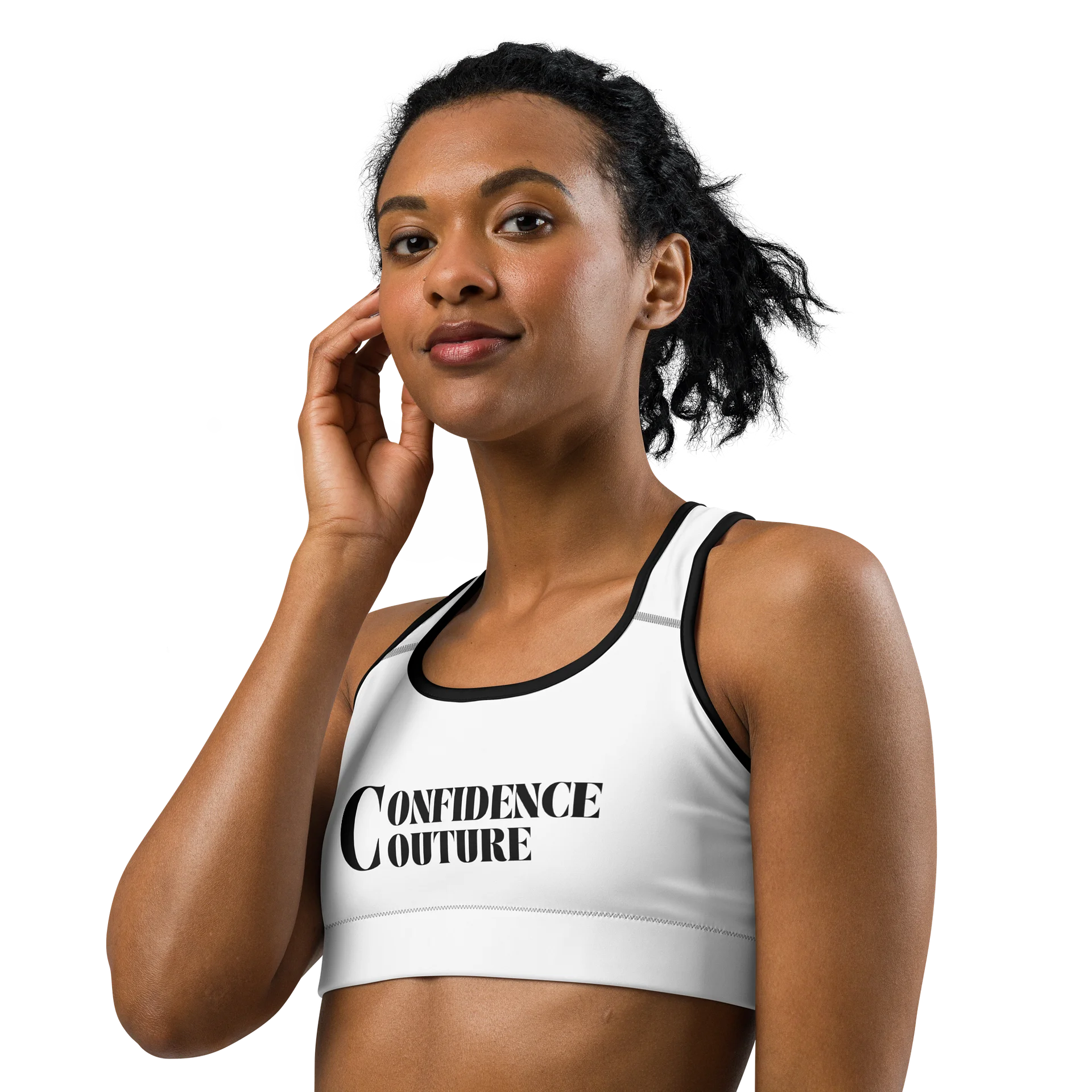 Confidence Couture Noir Custom Sports Bra product image (2)
