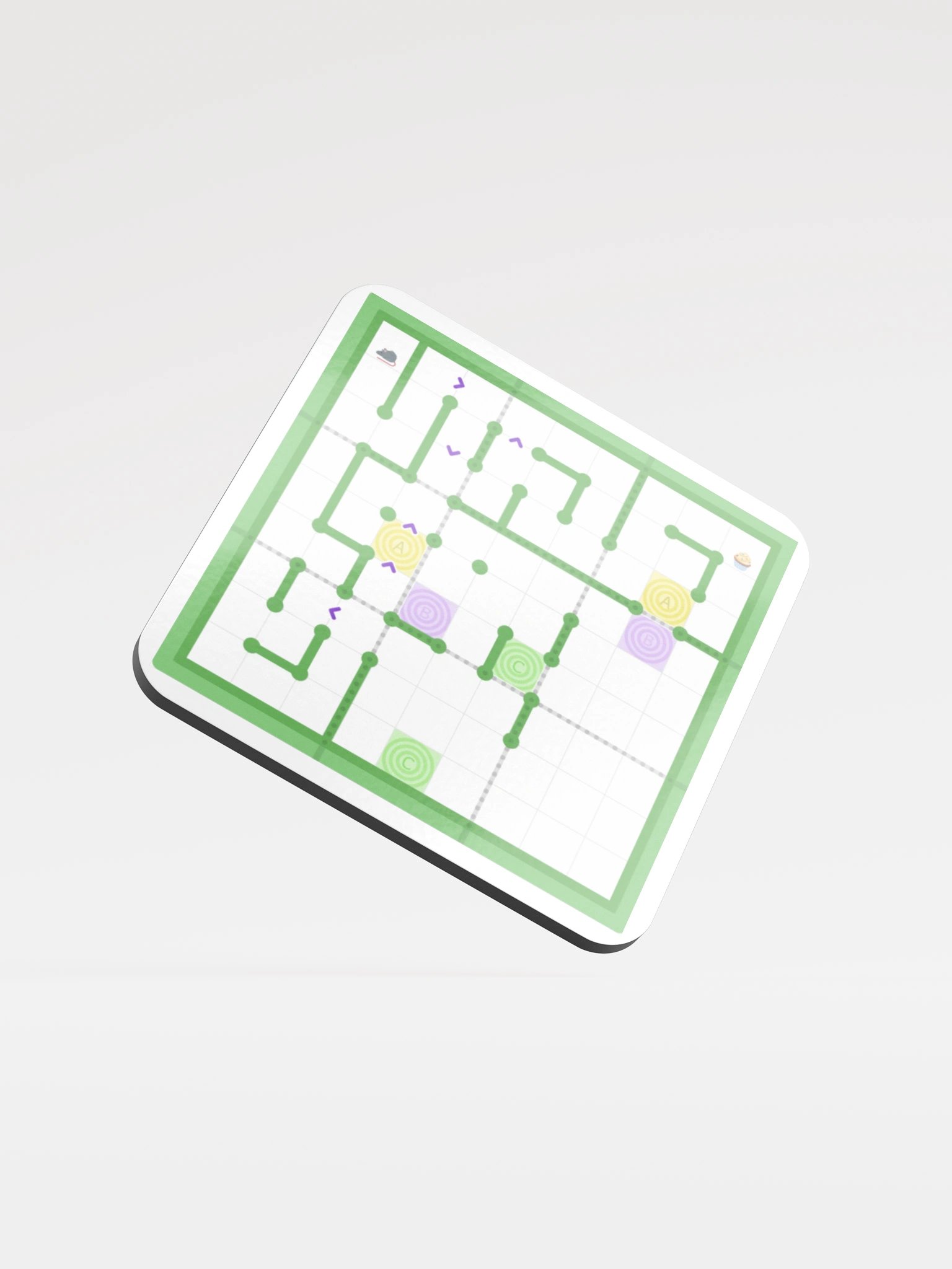Rat Run Coaster Green product image (1)