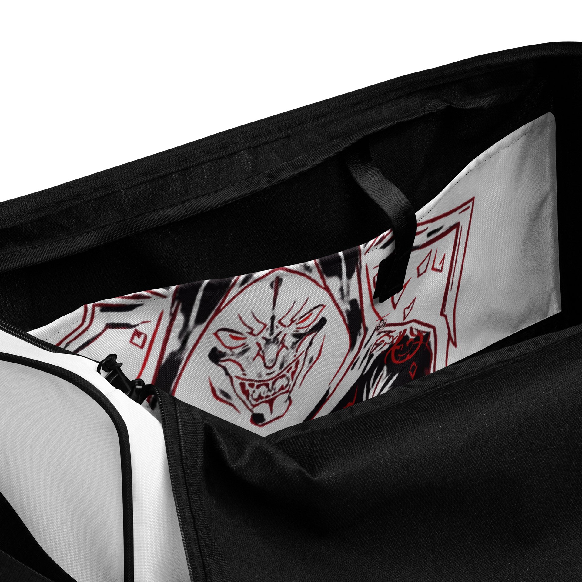 Dreadshield Duffle: Horned Hooded Creature Print product image (6)