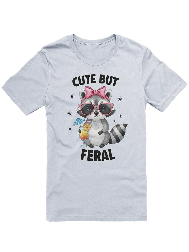 Cute Raccoon Ladies T-Shirt product image (1)
