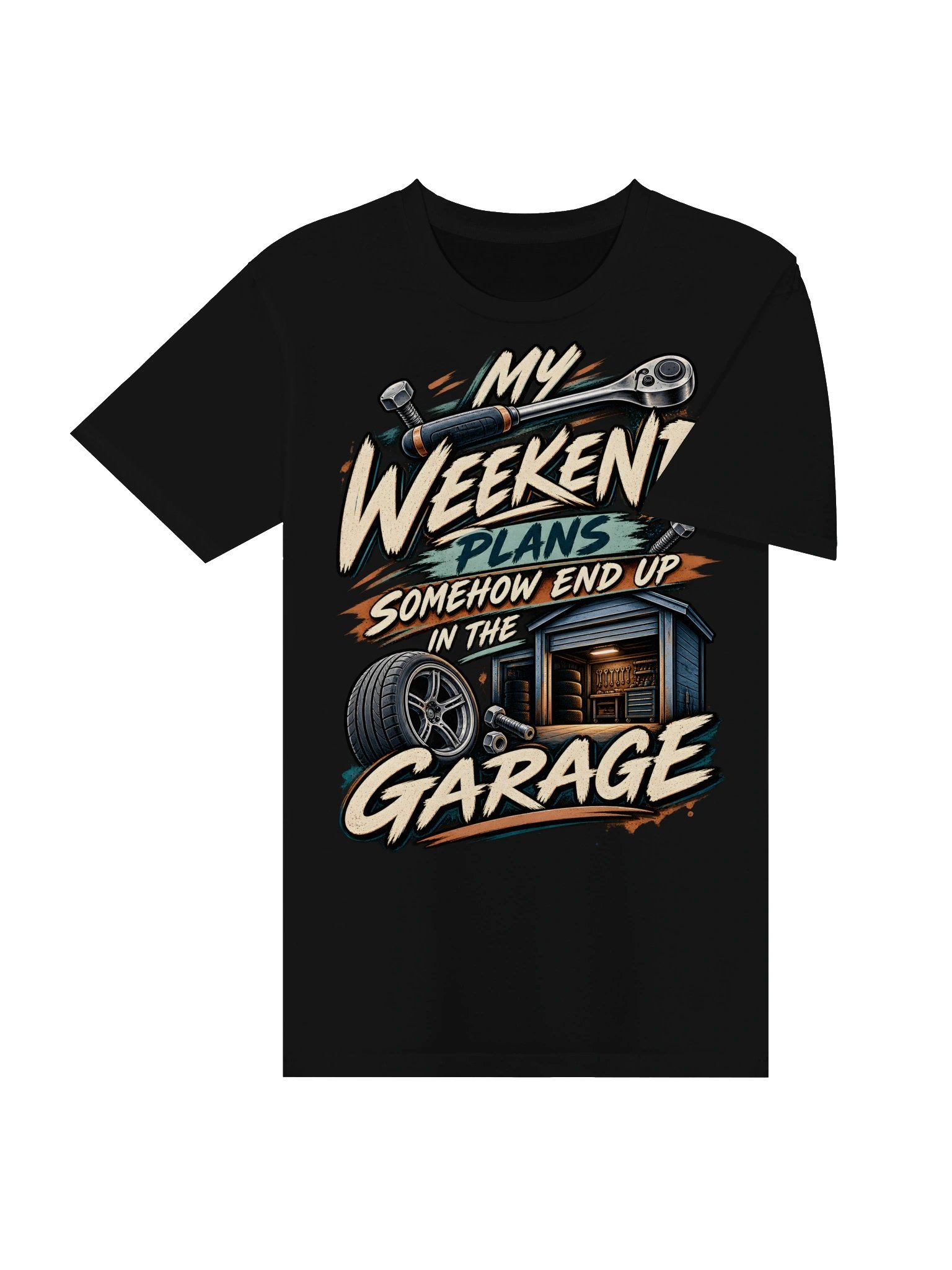 My Weekend Plans End Up in the Garage T-Shirt product image (40)