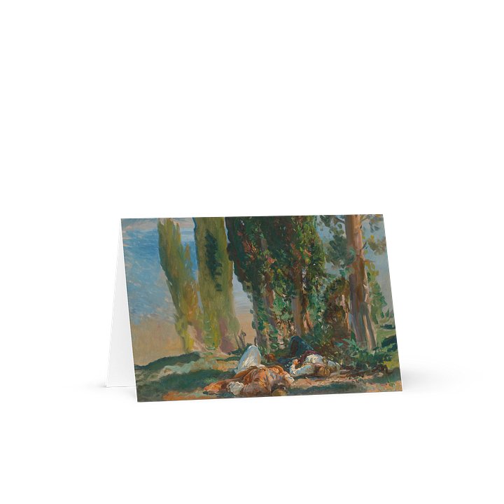 Under the Cypress Trees at Corfu (John Singer Sargent) Greeting Card product image (2)