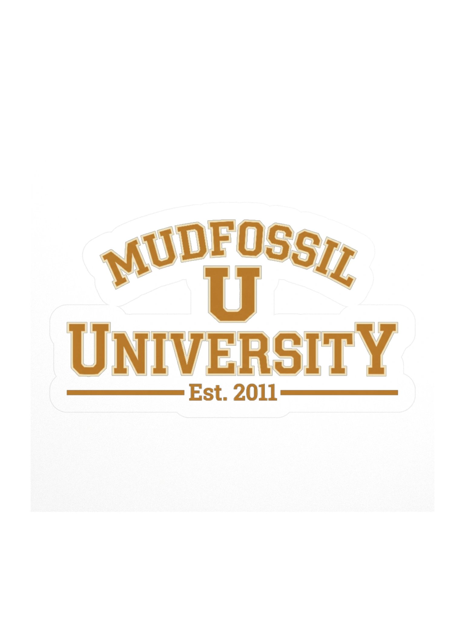 Mudfossil University Crest Sticker product image (1)