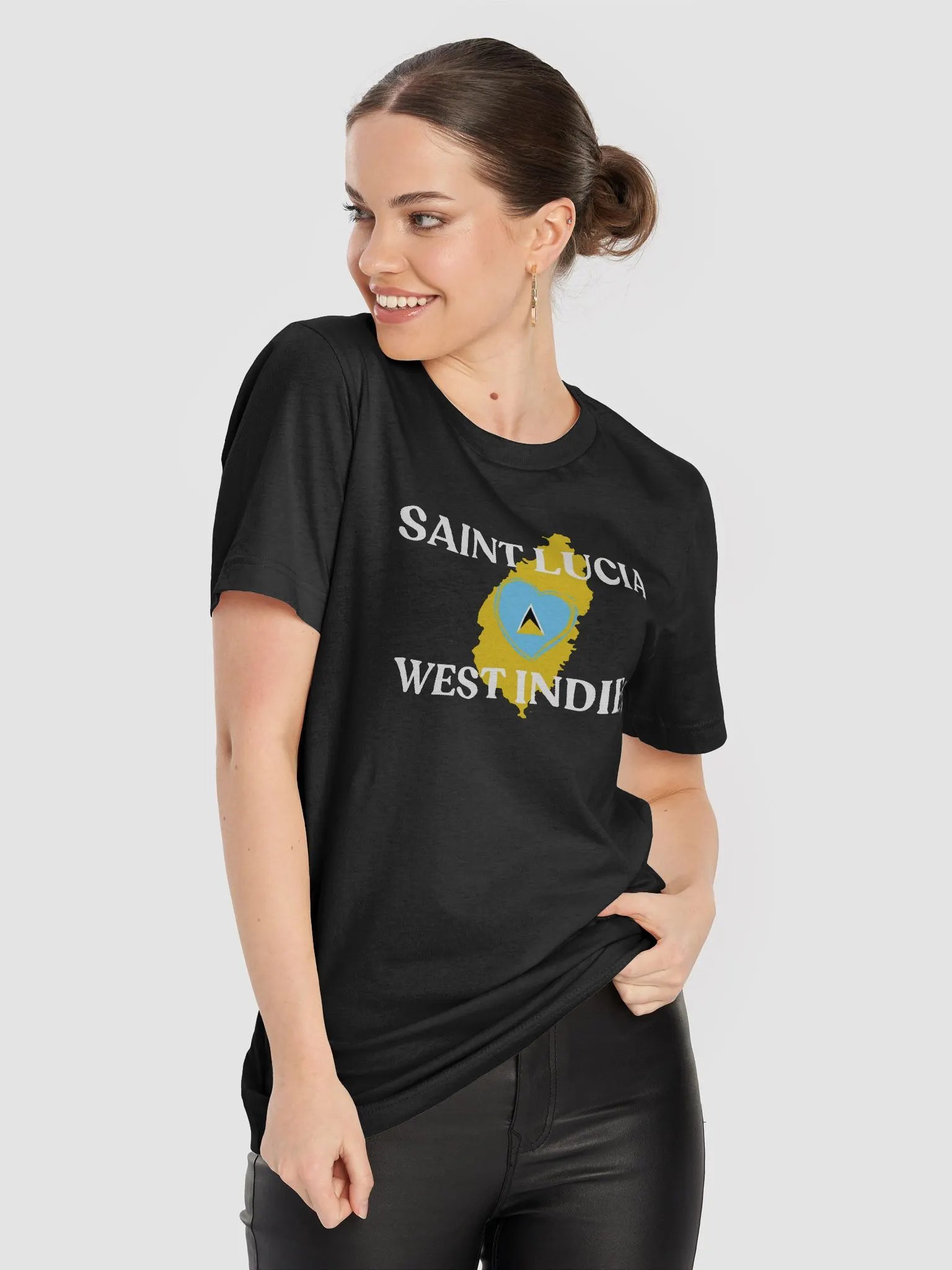 Saint Lucia Heartbeat Graphic T-Shirt product image (72)