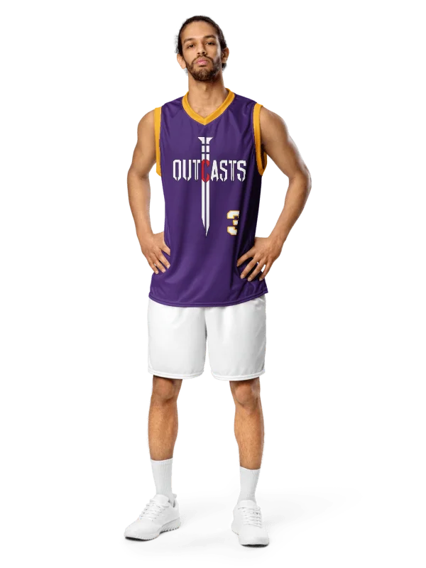 Outcasts Basketball Jersey Purple/Gold product image (1)