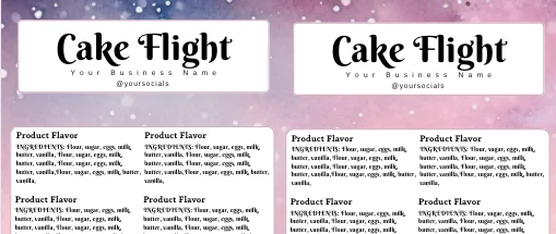 Bubblegum Blizzard Label Templates Bundle product image (3)