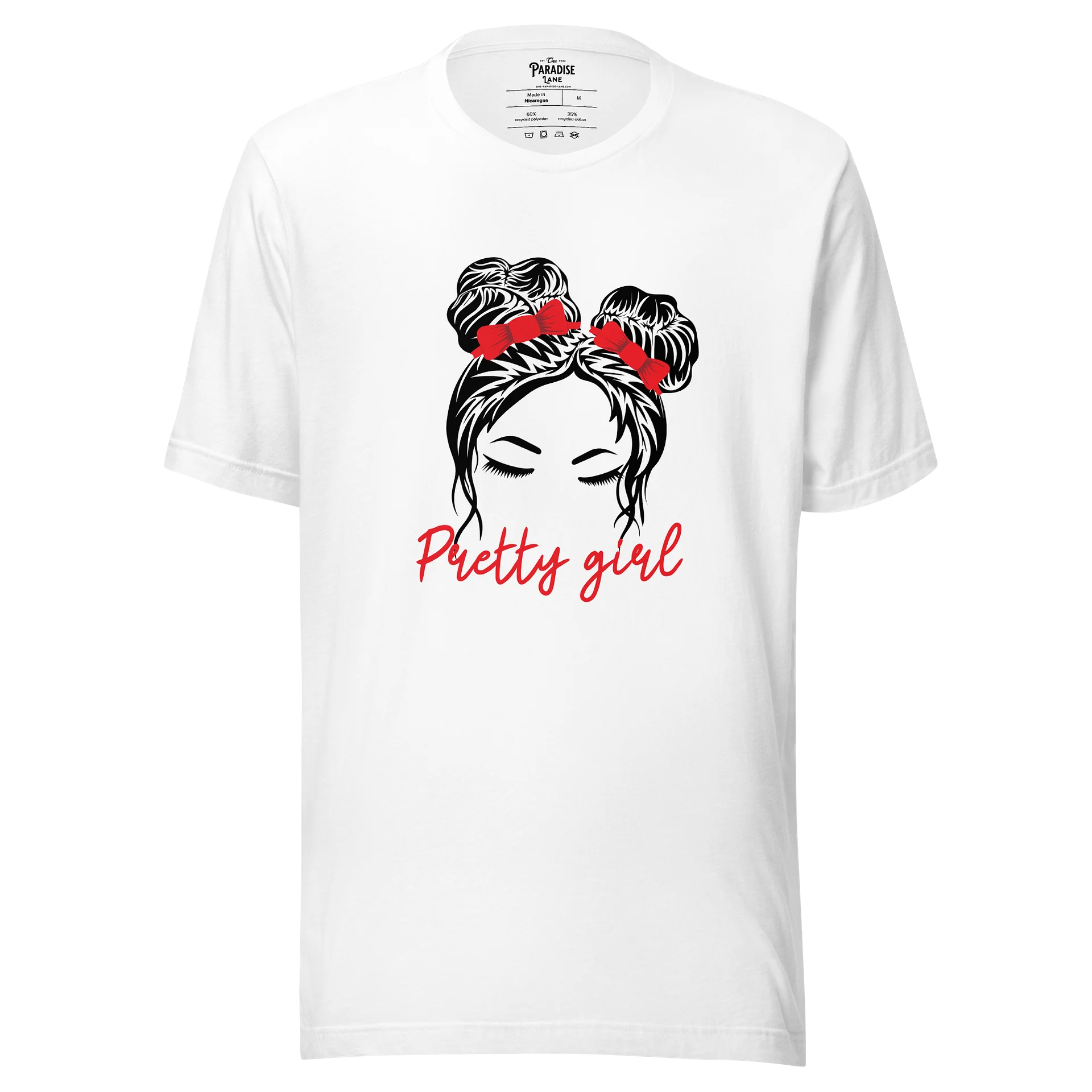 Pretty Girl Eco-Friendly T-Shirt Graphic Tee product image (1)