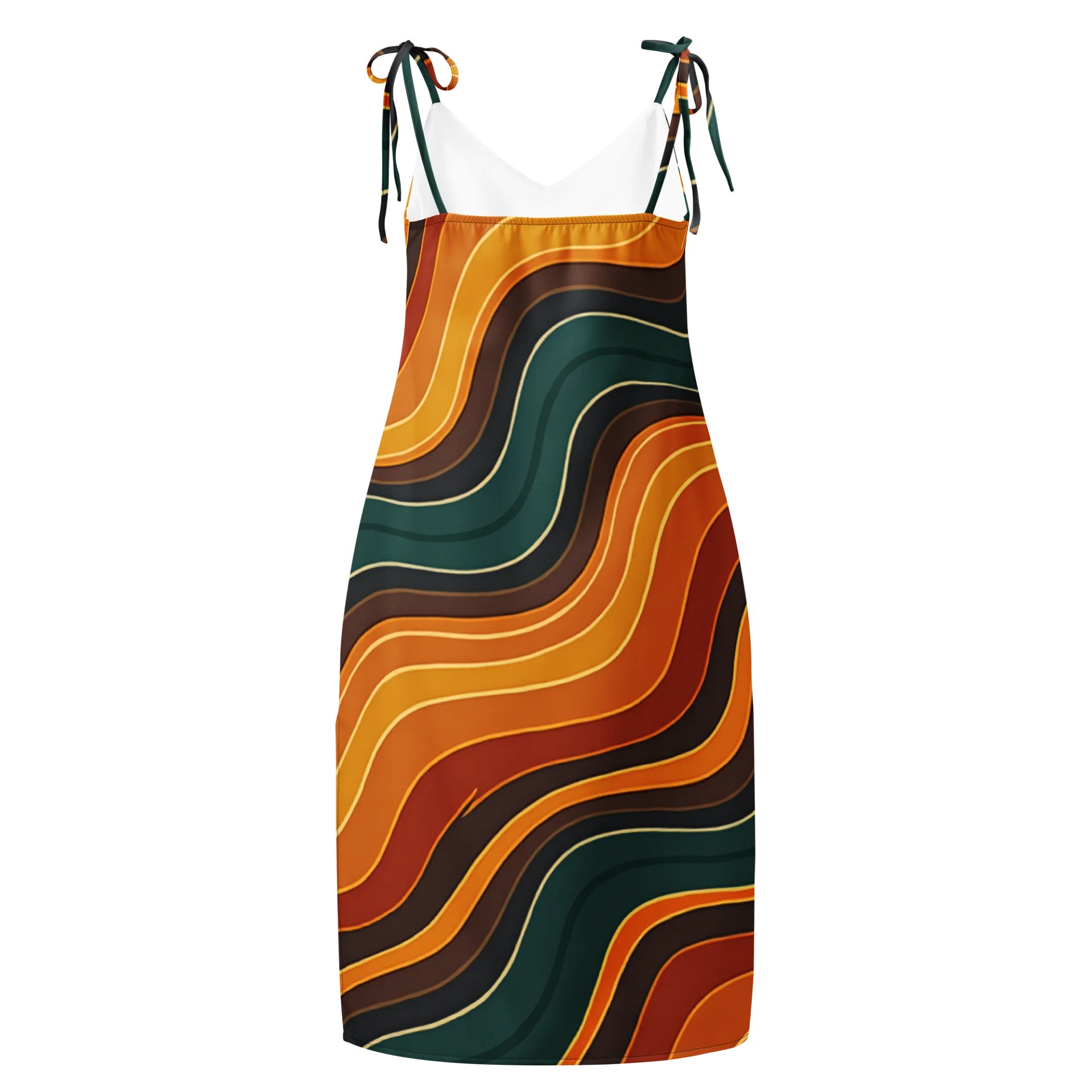Barry Grady 'Flowing Waves' All-Over Print Slip Dress product image (2)