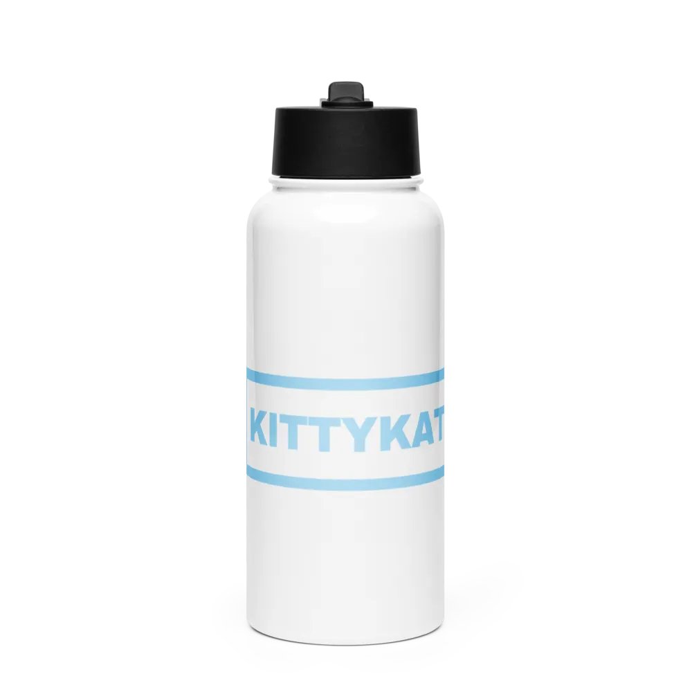 Kittykat23 Water Bottle with Straw Lid - Light Blue product image (1)