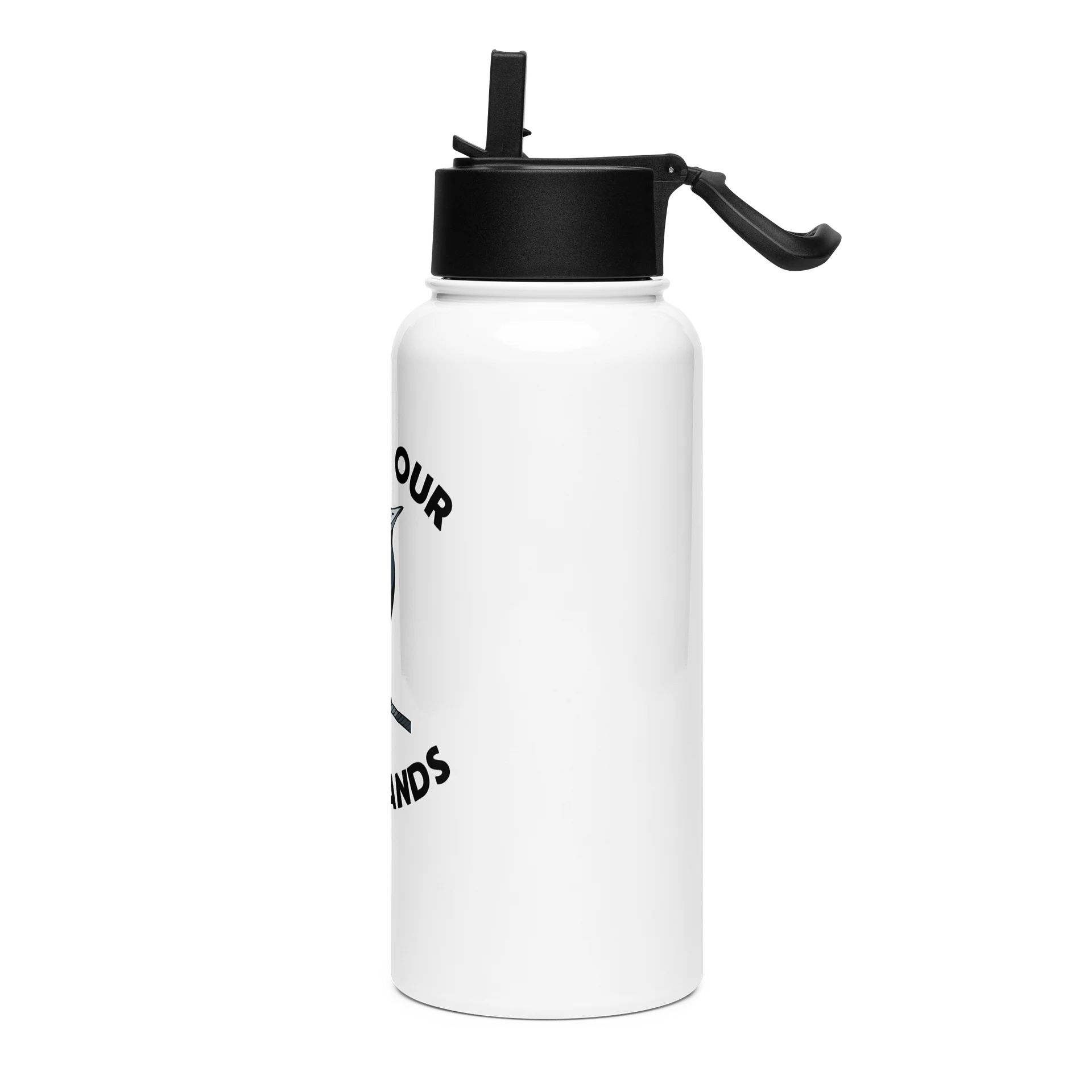 DEFEND OUR PARKLANDS | Magpie | Stainless Steel 1L Water Bottle product image (3)