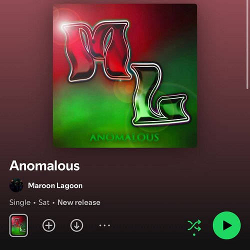 We love you too, Spotify listeners! 💚 ANOMALOUS NOW ON SPOTIFY